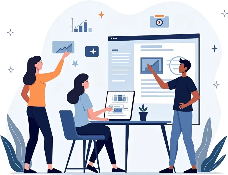 MI Tech Solutions digital marketing growth illustration